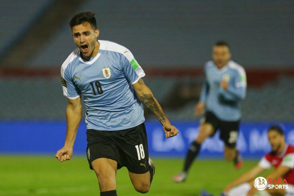 Cầu thủ dự bị mang áo số 18 ghi bàn thắng quyết định cho Uruguay