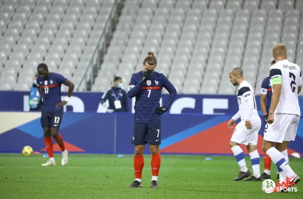 Tuyển Pháp vừa có trận thua bất ngờ trước Phần Lan