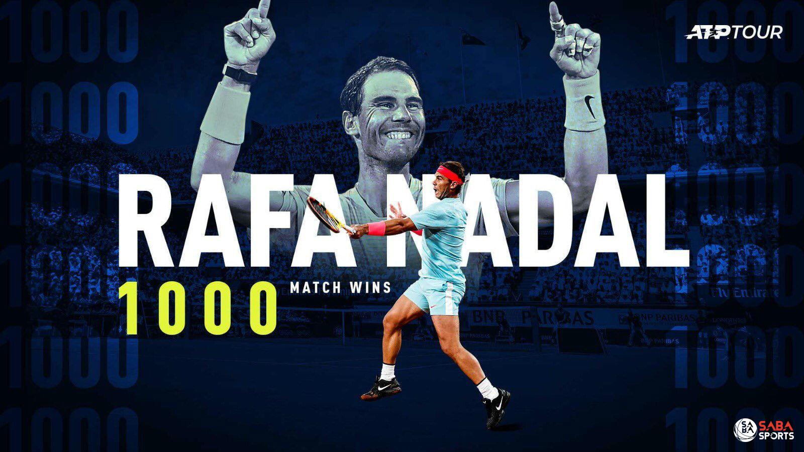Nadal có trận thắng thứ 1.000 trong sự nghiệp