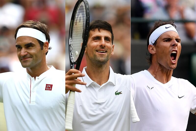 Ba vị vua của làng quần vợt. (Ảnh: InsideHook)