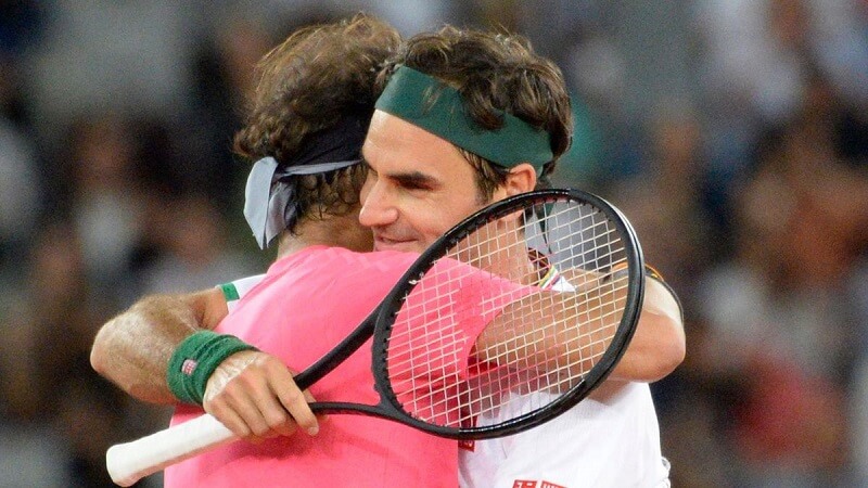 Federer và Nadal là đôi bạn thân ngoài đời. (Ảnh: Eurosport)