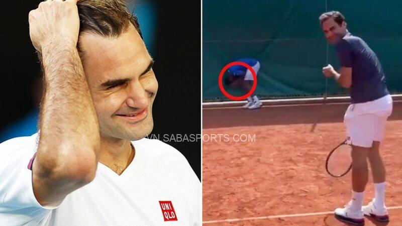 Federer khiến đồng nghiệp ‘tím tái’ vì cú đánh vào chỗ hiểm