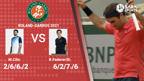 Cilic vs Federer - vòng 2 Roland Garros
