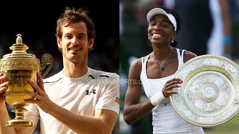 Murray và Venus từng lên ngôi tại London. (Ảnh: Twitter)