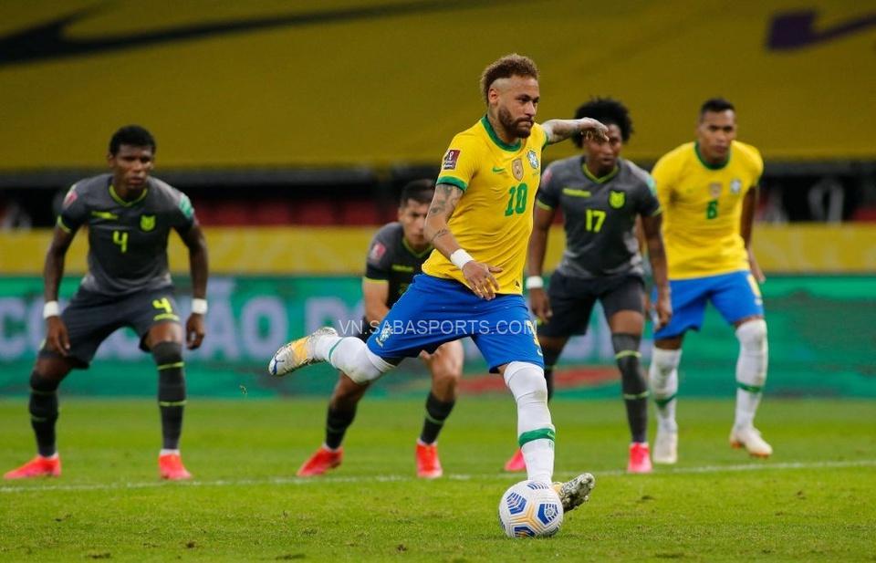Neymar có màn trình diễn xuất sắc khi dẫn dắt hàng công Brazil.