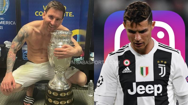 Kém xa CR7 về lượng theo dõi trên Instagram, nhưng các bài đăng gần đây của Messi lại được tương tác khủng nhất 