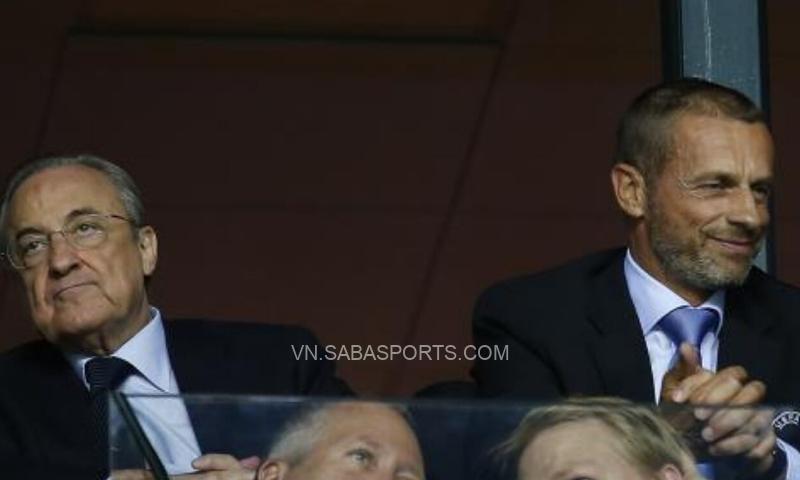 Perez (trái) mới đây đã bị Chủ tịch UEFA (phải) chê bai