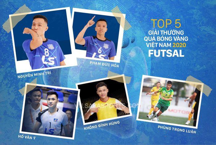 Đình Hùng thuộc top 5 cầu thủ futsal hay nhất Việt Nam năm 2020