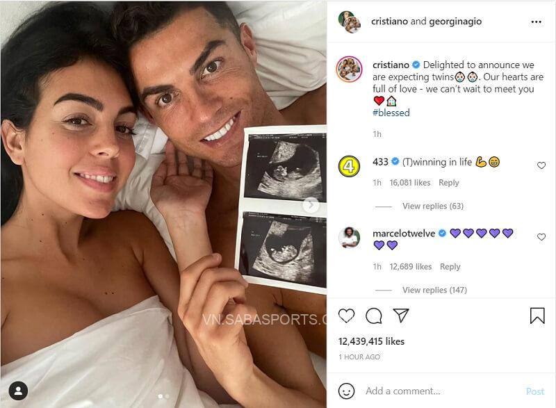 Thông báo từ Ronaldo. (Ảnh: Instagram)