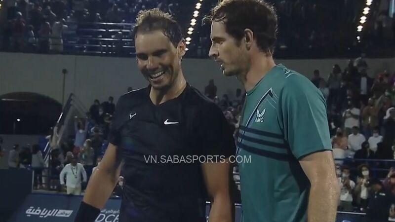 Murray và Nadal niềm nở sau trận đấu