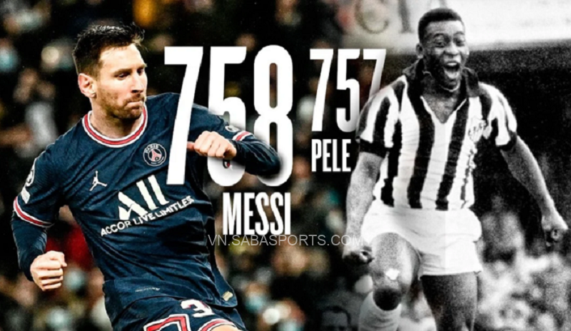 Messi đã có nhiều bàn thắng hơn cả sự nghiệp của Pele