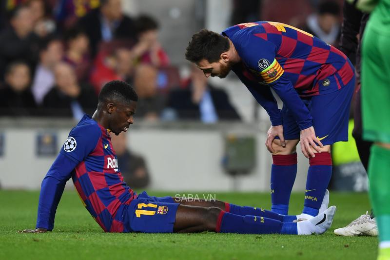 Dembele luôn phải vật lộn với chấn thương kể từ khi khoác áo Barcelona