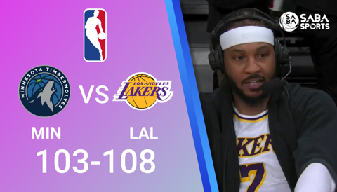 LA Lakers vs Minnesota Timberwolves - NBA 2021/22