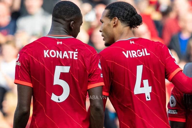 Konate và Van Dijk đã đóng góp 5 bàn bằng đầu cho Liverpool ở mùa này