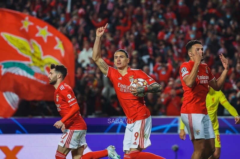 Tiền đạo 22 tuổi là người ghi bàn duy nhất cho Benfica