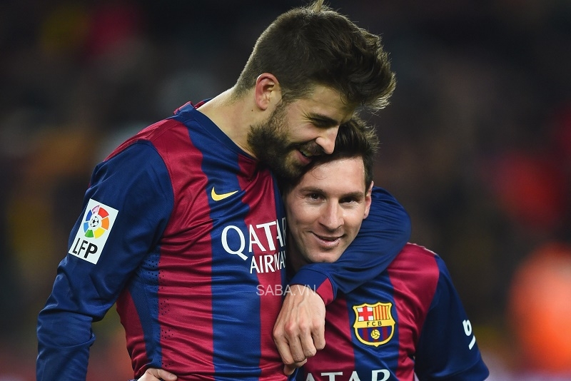 Mối quan hệ giữa Pique và Messi được cho là đã rạn nứt (Ảnh: Getty)