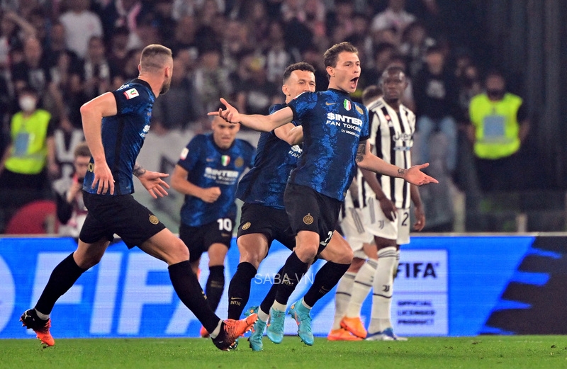 Barella mở màn cho chiến thắng của Inter bằng pha sút xa đẹp mắt