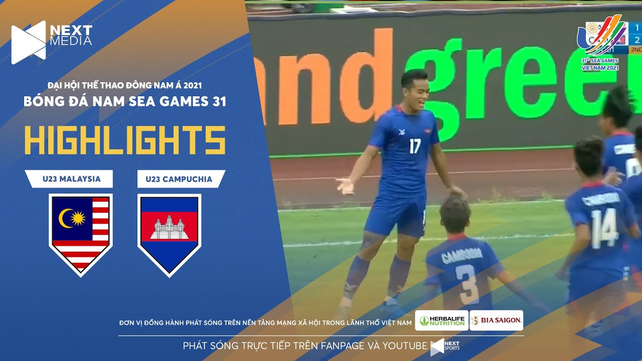 U23 Malaysia vs U23 Campuchia - bảng B bóng đá nam SEA Games 31
