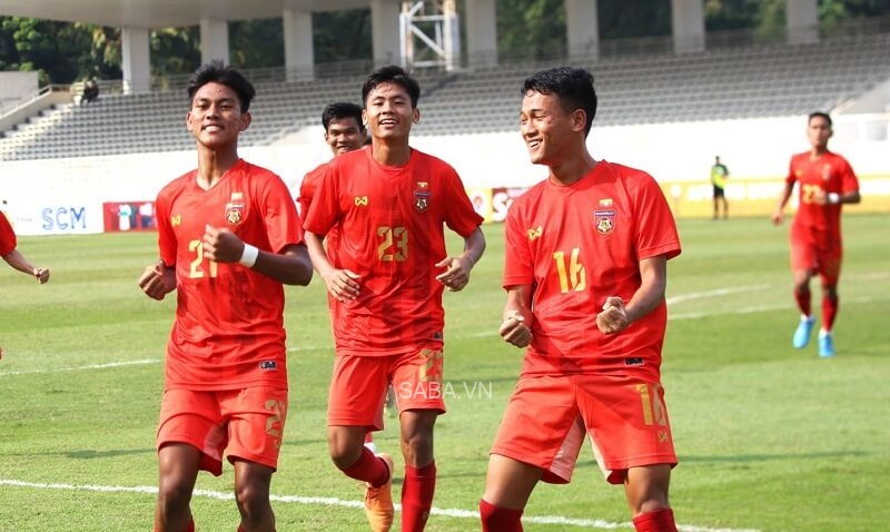 U19 Myanmar chơi thăng hoa nhưng vẫn còn những hạn chế. (Ảnh: Thethaoso247)