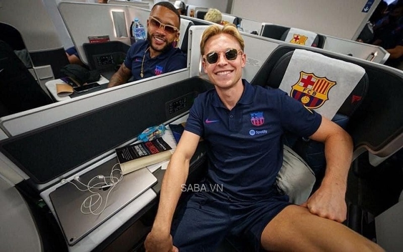 Các cầu thủ Barcelona đã di chuyển tới Mỹ để chuẩn bị cho mùa giải mới