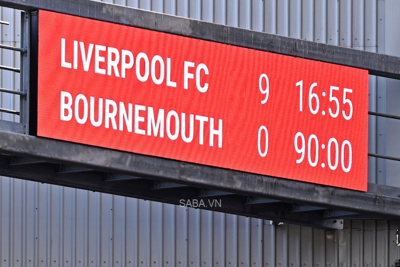 Liverpool giải hạn bằng cơn mưa bàn thắng trước Bournemouth