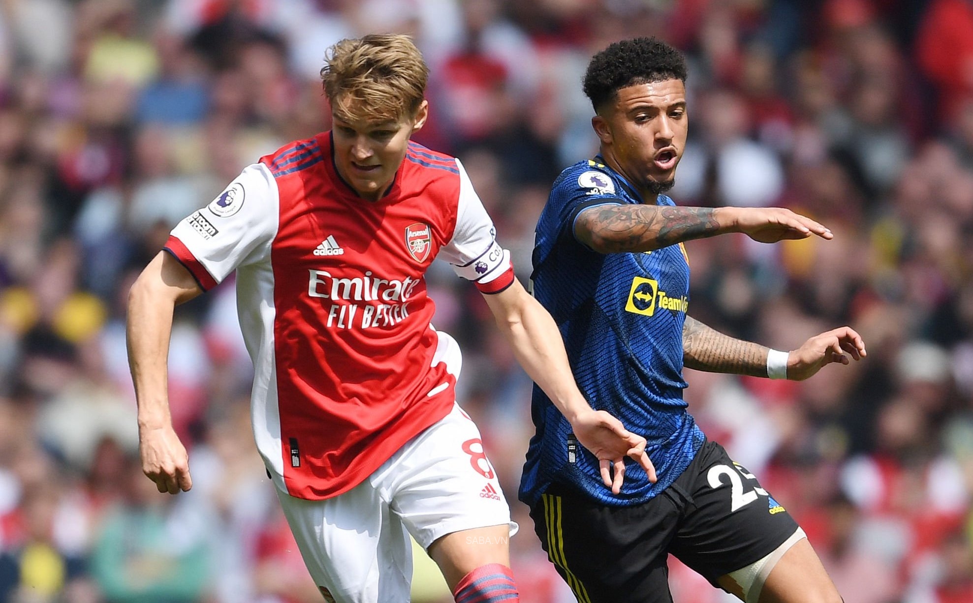 Phong độ cao của Sancho sẽ là thách thức với Arsenal (Ảnh: Getty Images)