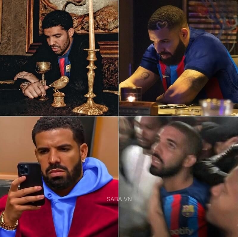 Nỗi buồn của ca sĩ Drake, người đã đặt cược Barcelona giành thắng lợi trong trận Siêu kinh điển.