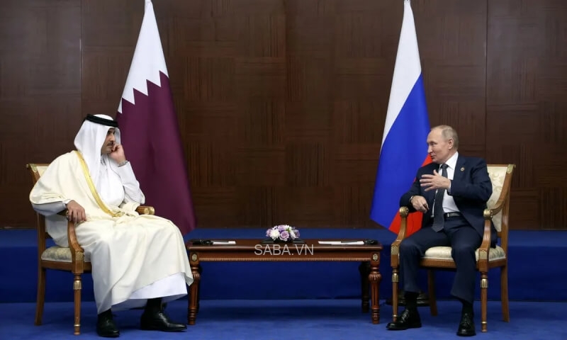 Quốc vương Qatar và tổng thống Nga
