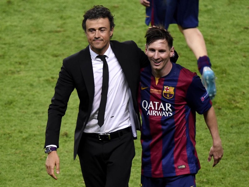 Luis Enrique có mối quan hệ thân thiết với Lionel Messi 
