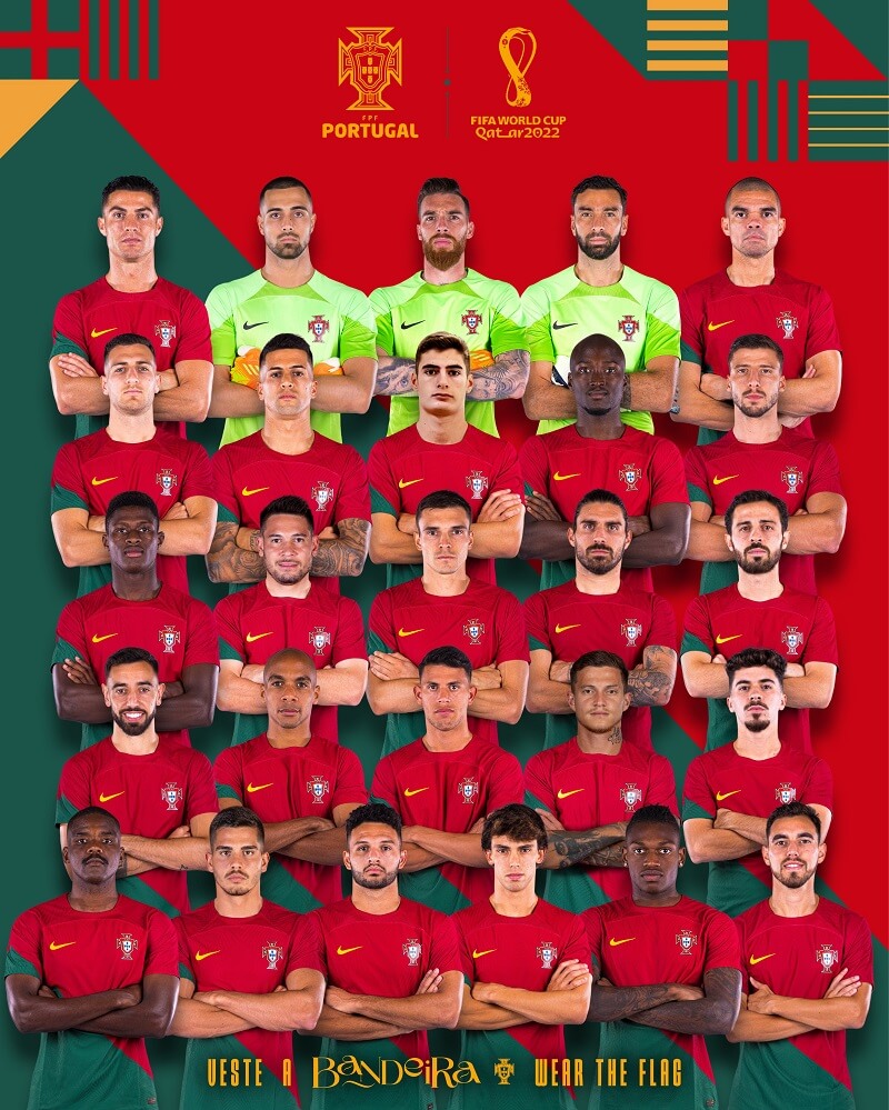 Đội hình của tuyển Bồ Đào Nha