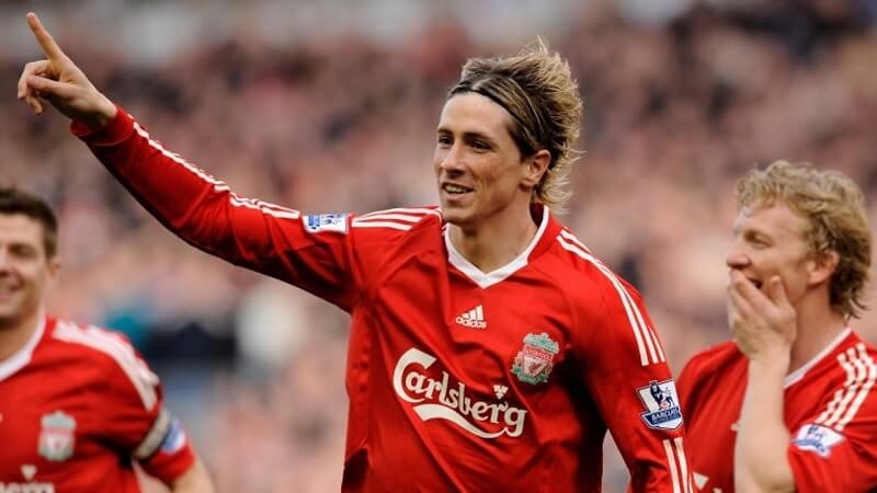 Fernando Torres trong màu áo Liverpool