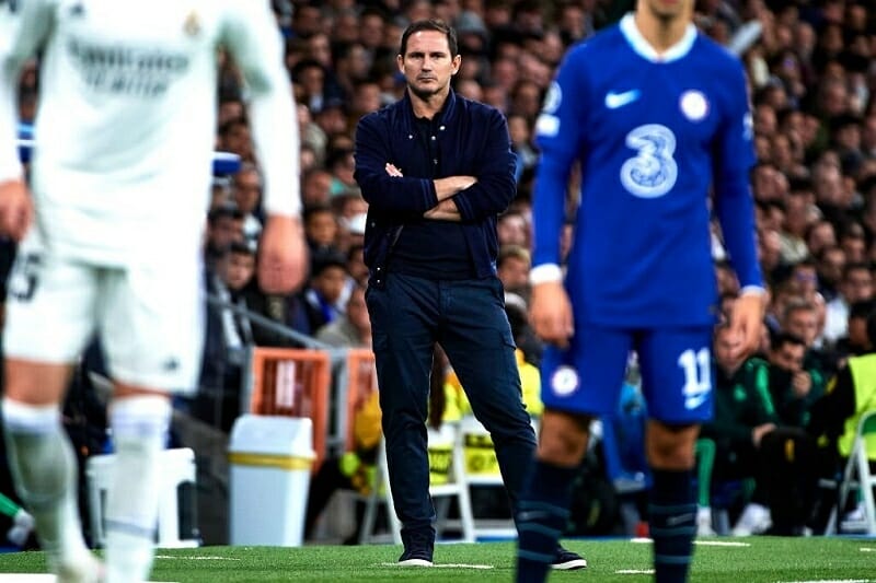 Thầy trò Lampard vừa để thua trước Real