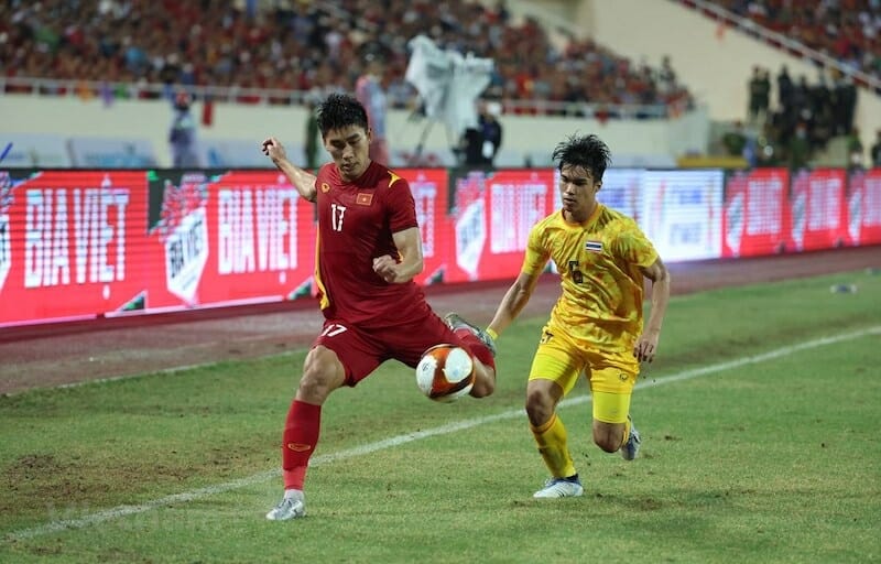 Việt Nam đánh bại Thái Lan ở chung kết SEA Games 31 (Ảnh: Vietnamplus)