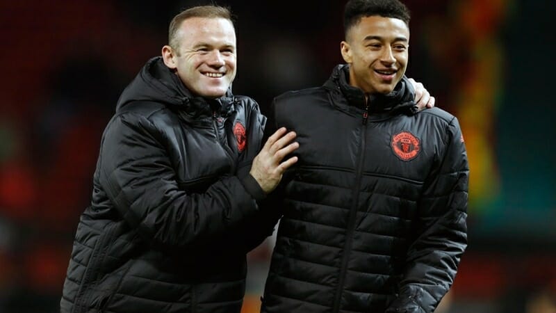 Rooney từng là đồng đội của LIngard tại Man Utd.