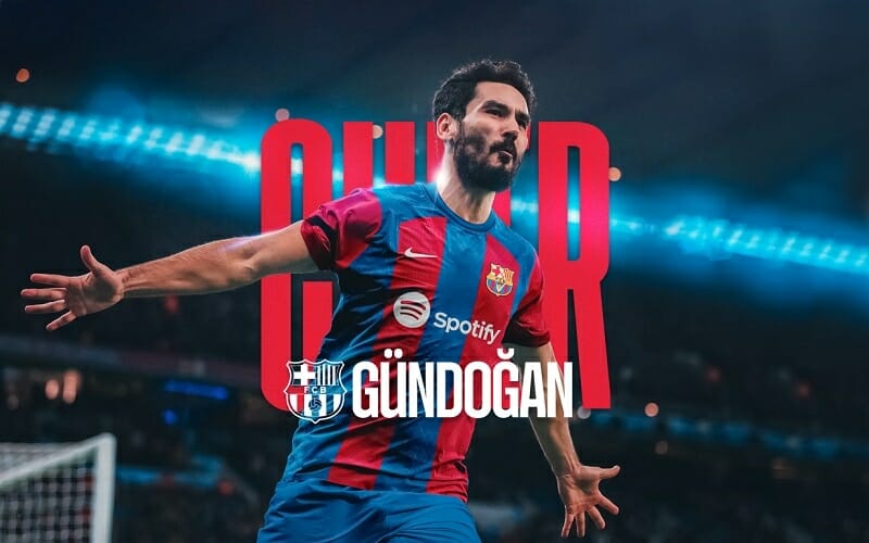 Gundogan đã nói lời chia tay với Man City để gia nhập Barca.