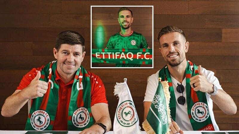 Jordan Henderson gia nhập Al-Ettifaq của Gerrard