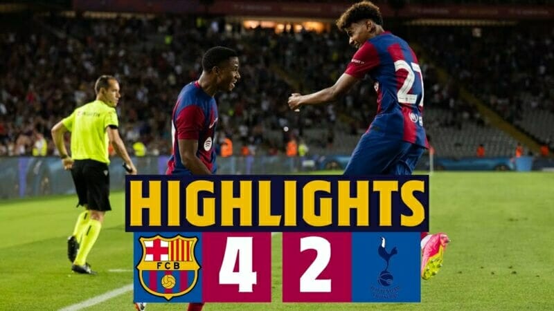 Barcelona vs Tottenham, giao hữu CLB 2023