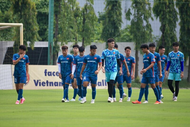 U23 Việt Nam tập luyện cho giải đấu (ảnh: Vietnamnet)