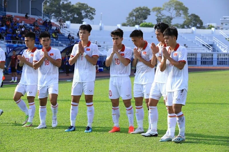 U23 Việt Nam là đội mở tỷ số trận đấu (Ảnh: Thethao247).