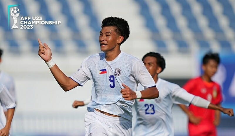 U23 Philippines hòa chật vật U23 Lào (Ảnh: AFF U23 Championship).