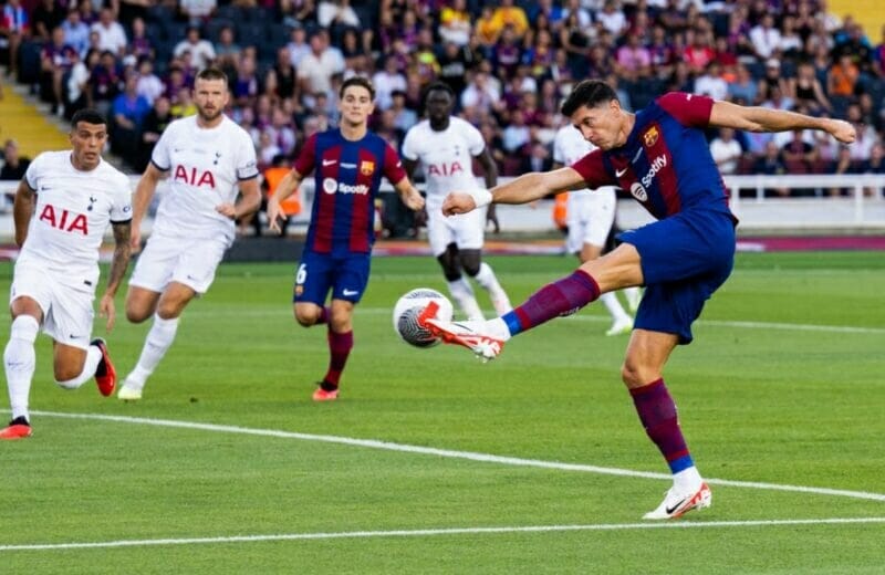 Barcelona 4-2 Tottenham, Lewandowski