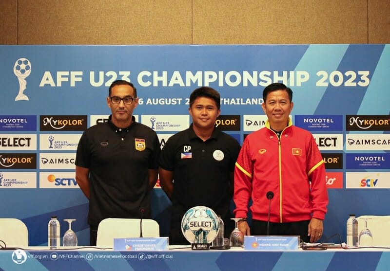 U23 Việt Nam nằm chung bảng với U23 Lào và U23 Philippines. (Ảnh: VFF)