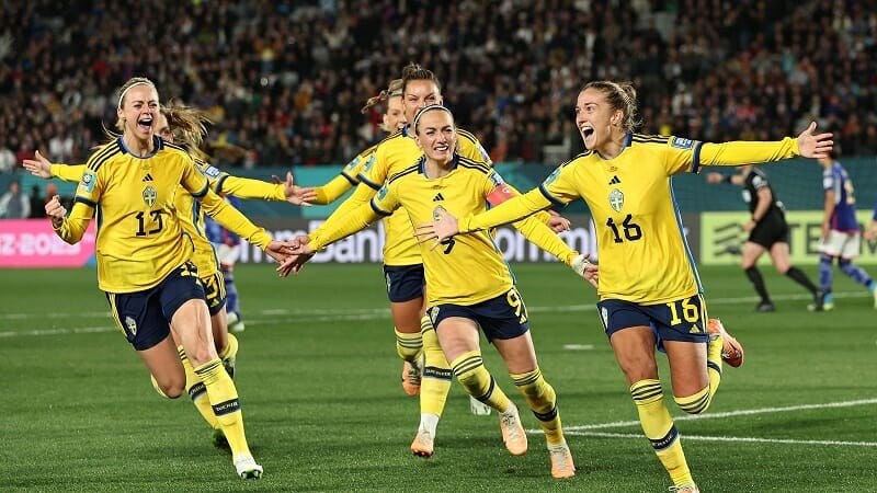 ĐT nữ Thụy Điển đã góp mặt ở bán kết