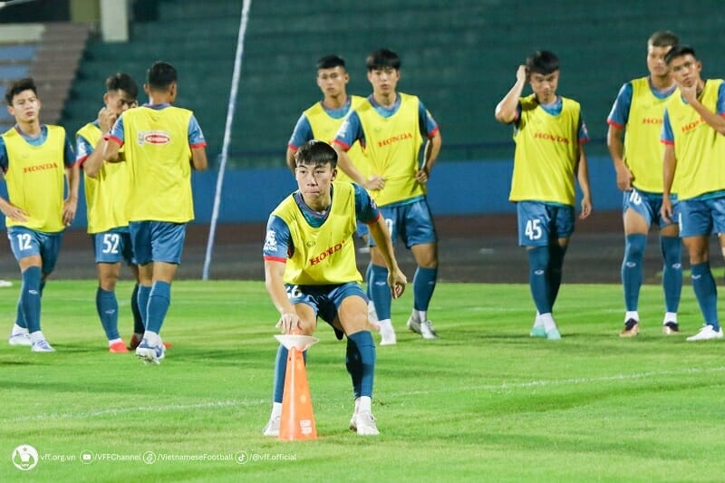 U23 Việt Nam đang tích cực tập luyện tại Phú Thọ (Ảnh: Liên đoàn Bóng đá Việt Nam – VFF).