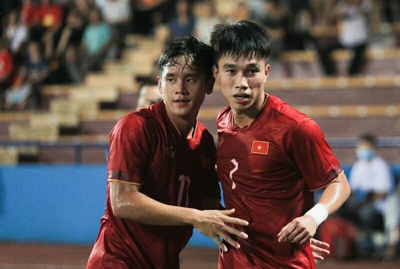 U23 Việt Nam thắng U23 Guam 6-0 trong ngày ra quân (Ảnh: Sport5).
