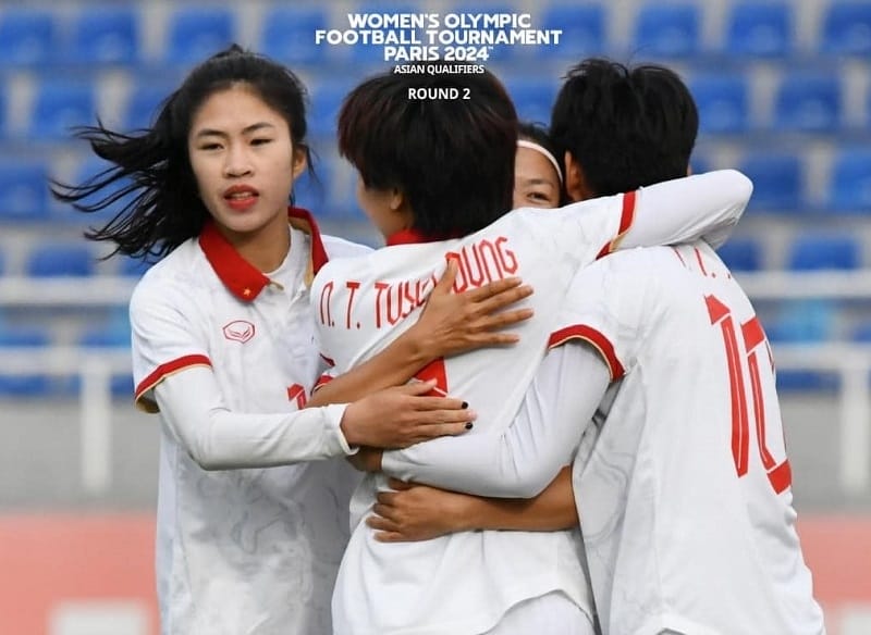 ĐT nữ Việt Nam vừa giành chiến thắng 3-1 trước Ấn Độ (Ảnh: Liên đoàn Bóng đá Việt Nam – VFF).
