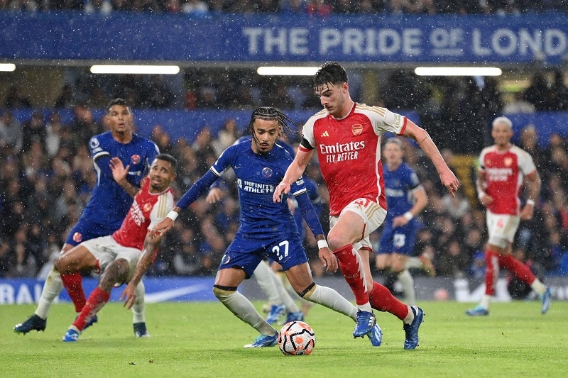 Arsenal kết thúc trận gặp Chelsea với tỷ số 2-2.