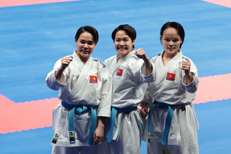 ĐT karate Việt Nam giành HCV ASIAD 19 sau khi đánh bại Malaysia!