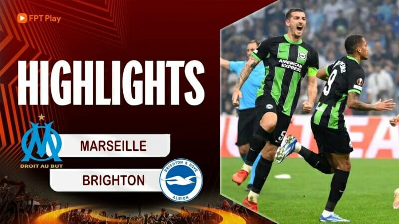 Marseille vs Brighton, vòng bảng Europa League 2023/24