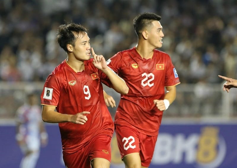 Nguyễn Văn Toàn là người mở tỷ số trận đấu (Ảnh: Liên đoàn Bóng đá Việt Nam – VFF).